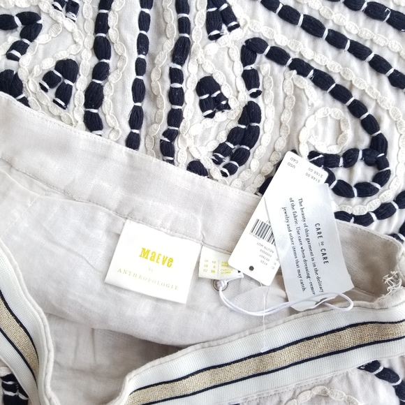 🔥LAST 1🔥NWT ANTHROPOLOGIE BOHO TEXTURED MINI SKIRT - Picture 7 of 8